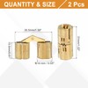 MECCANIXITY Brass Hidden Cylinder Hinges 14 mm Invisible Concealed Cylindrical