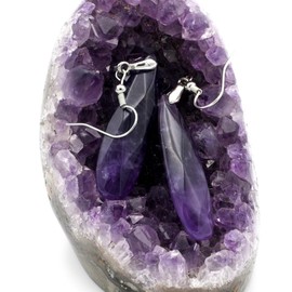 Stud Earrings Made of Natural Stone | Handmade | French Colour |, Stone