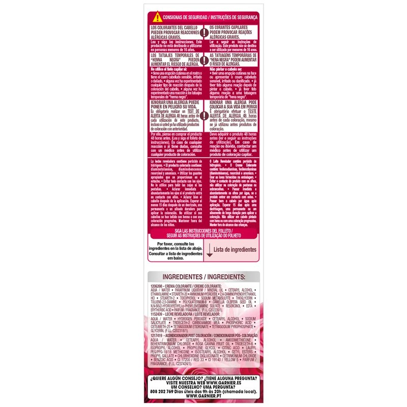 Garnier Color Sensation Colouration 3 Pack Vibrant and Long Lasting