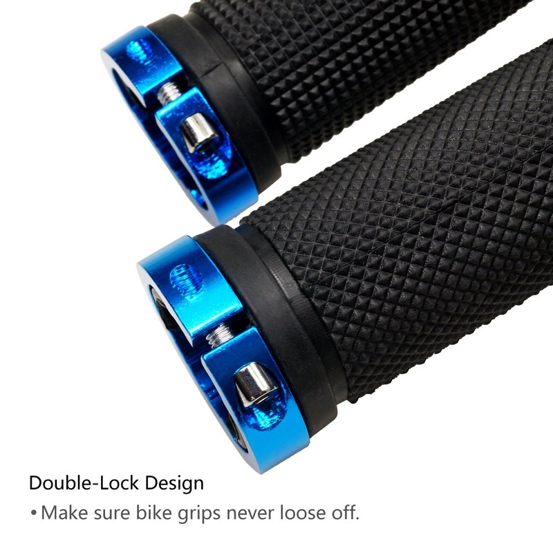 LYCAON Bike Handlebar Grips Non-Slip-Rubber Adjustable Bicycle Handle Grip with