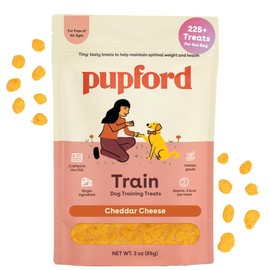 Pupford Freeze Dried Training Treats for Dogs & Puppies, 225+ Single Ingredient Bites (Cheddar, 3 oz)