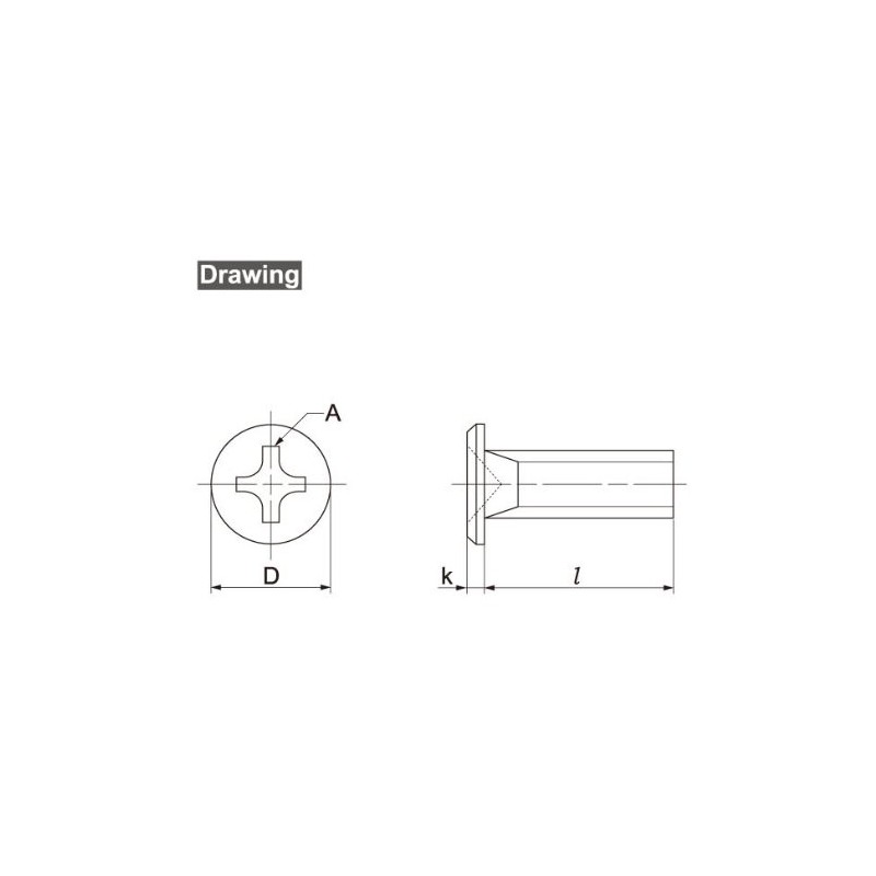 Osato 61573 Stainless Steel Ultra Low Head Machine Screws, 0.2