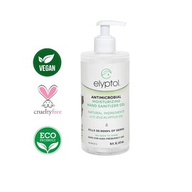 Elyptol Organic Antimicrobial Hand Sanitizer Gel (16OZ) Eucalyptus Scented Hand Sanitizer, Vegan All Natural Cruelty Free