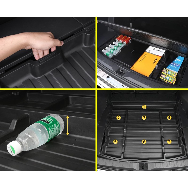 AutoQi For 2019-2025 Toyota RAV4 Trunk Hidden Storage Box, SUV