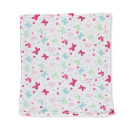 BON BEBE Unisex Super Soft and Cozy 30"x 36" Plush Baby Blanket, Butterfly, One Size