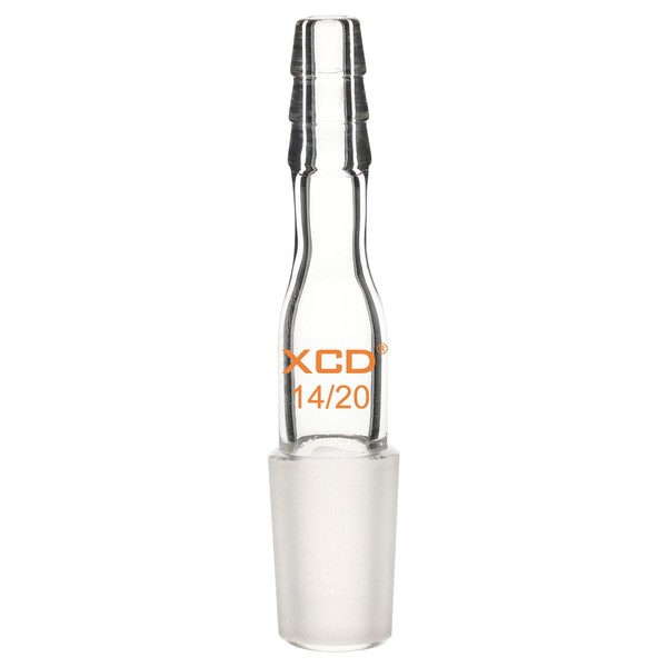 XCD Glass Straight Inlet Adapter, Lab Glass Adapter with 14/20