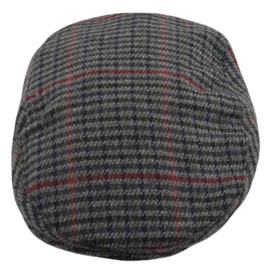 Adults Unisex Mens ladies Tweed Country Style Flat Cap Hat XL/XL 60cm Grey