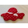 Unbranded LADIES HAT Red & White polka dots Iron On