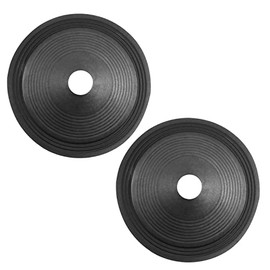 Fielect 10 inches Paper Speaker Cone Subwoofer Cones Drum Paper 1.4 inches Inner Diameter 9.6 inches Outside Diameter with Rubber Surround 2Pcs