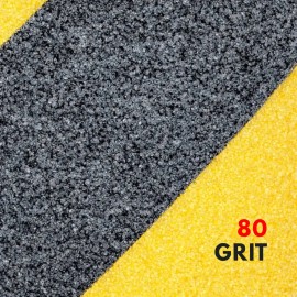 Cinta Antiderrapante Abrasivo Adhesiva Piso Seguridad 40m Amarillo Con Negro