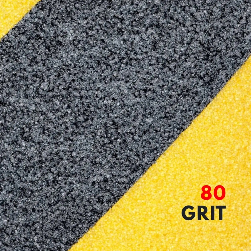 Cinta Antiderrapante Abrasivo Adhesiva Piso Seguridad 40m Amarillo Con Negro