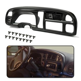 G-PLUS Dash Board Bezel Cover Instrument W/Vents Compatible with 1998-2001 Dodge Ram 1500 Truck/1998-2002 Dodge Ram 2500 3500 Truck 5GK51DX9AA, 5EU11DX9AB