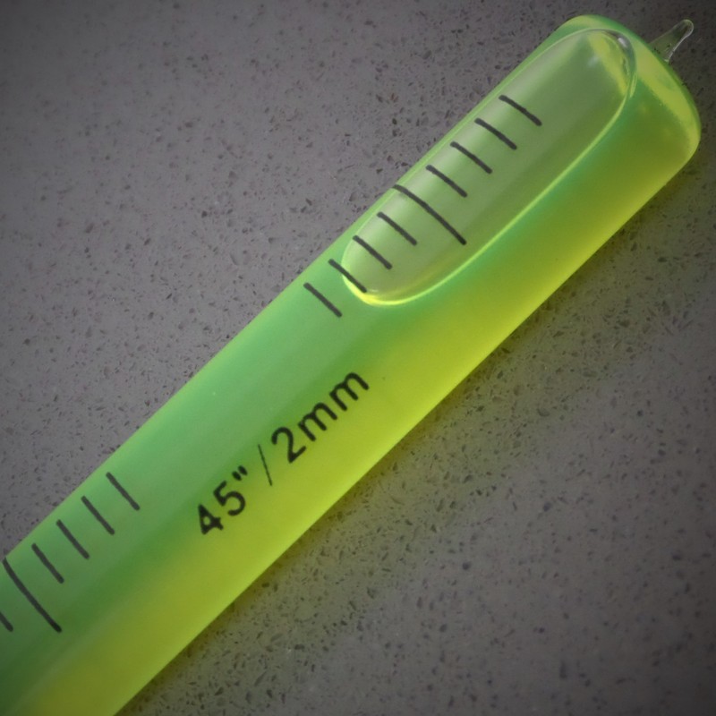 Replacement Level Glass Vial, Spirit Bubble Level, with Nib, Accurate