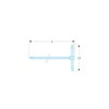FACOM 84TCD.6 Series 84TCD Sliding"T" Key, 215 mm Length