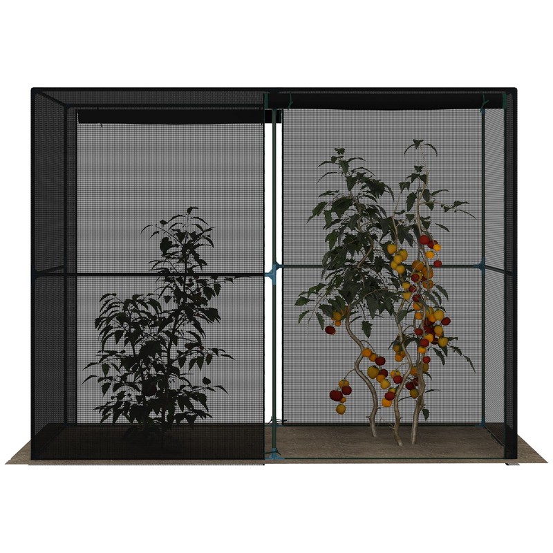 Outsunny 4' x 8' Crop Cage, Plant Protection Tent with