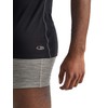 Icebreaker Merino Men's Anatomica Short Sleeve V , Black/Monsoon, X-Large