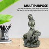 Aquarium Mermaid Statue Safe Resin Beautiful Fish Tank Mermaid Decor