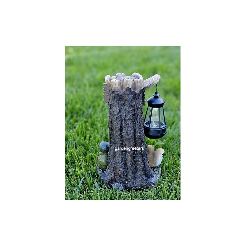 Bear Cubs with Solar Light Statue Solar Bear Lantern Figurine