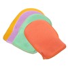 OHPHCALL Double-Sided Exfoliating Gloves 4pcs Open-Finger Bath Scrubber Mitts for