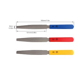 Tapered Nut sdhengyee Files Double Edge Nut Slotting Files Set Fret Crowning Files Luthier Tools for Electric Guitar Set of 3Pcs.