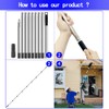 Paint Roller Extension Pole 11.8Ft,10 Segmented Lightweight Stainless Steel Telescopic