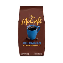 McCafé Colombian, Medium-Dark Roast Ground Coffee, 12 oz Bag