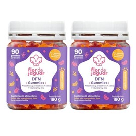 Flor Jaguar Pack Dfn Gummies Piezas Pzas 180 Mineral Probióticos Vitamina Bienestar Diario Vitaminas