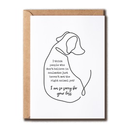 NTGifts I Am So Sorry For Your Loss Pet Sympathy Card - Memorial Card For Your Pet