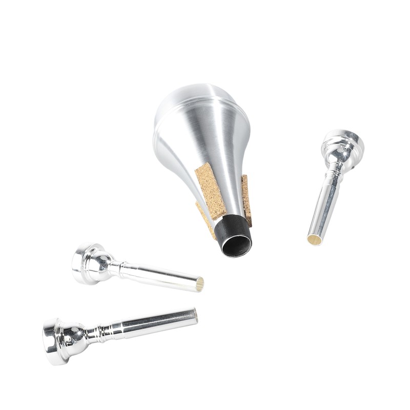 Trumpet Mouthpiece Mute Set 3C 5C 7C Practice Silencer Combination