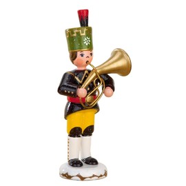 Hubrig-Volkskunst Winter Children Bergmann Tenor Horn Height 9 cm