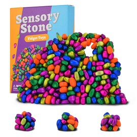 550 piezas de juguetes sensoriales para adultos, alivio del estrés, para autismo, TDAH y ansiedad, piedras de ferrita suaves de escritorio, juguetes para ansiedad (6 colores)