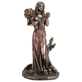 Veronese Design 6 1/8 Inch Persephone Greek Goddess of Agriculture Resin Sculpture Cold Cast Resin Statue Bronze Finish