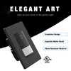 ELEGRP Matte Black Single Pole Occupancy Motion Sensor Light Switch,
