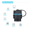 sourcing map RJ45 Panel Mount Coupler, IP68 Shielded Industrial Panel