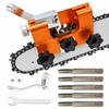 Portable Chainsaw Sharpener Jig for Chain Maintenance – Hand-Crank Sharpening