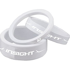 ALLOY HEADSET SPACERS WHITE 1-1/8" 3MM/5MM/10MM