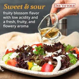 Due Vittorie Dolceto White Balsamic Vinegar Dressing - Made with White and Traditional Balsamic Vinegar - Vinaigrette Dressing 8.45fl oz / 250 ml (Pack of 1)