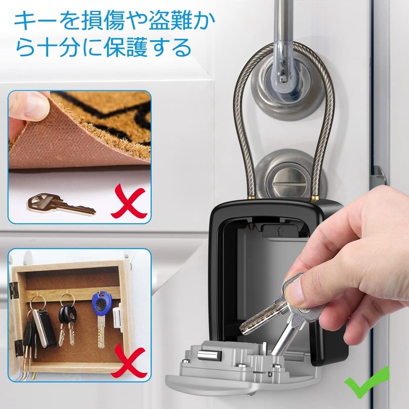 Padlock Security Key Box Key Share Box Key Storage Box