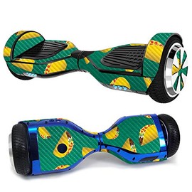 MightySkins Carbon Fiber Skin for Ultra Hoverboard - Tacos | Protective, Durable Textured Carbon Fiber Finish | Easy to Apply, Remove, and Change Styles | Made in The USA