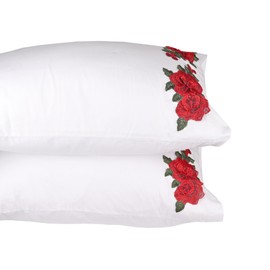 Premium White Pillowcases 2 Pack Soft Queen Size 100% Cotton Decorative Body Pillow Cover