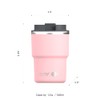 asobu Travel Mug Ceramic Coated Stainless Steel Insulated with Leak