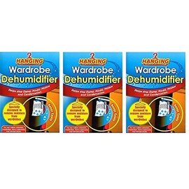 3x Hanging Wardrobe Dehumidifi