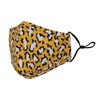 Washable Reusable 3 Layers Cotton Cloth - Yellow - Leopard