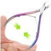 Cuticle Trimmer with Cuticle Pusher - 4 Pack Stainless Steel