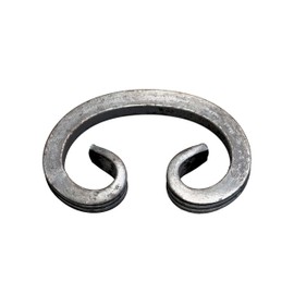 UHRIG C Scroll Arch, Iron Snail Forged 12 x 12 mm Square Steel, Wrought Iron Decorative Element for Railings, Fences and Much More 120 x 75 mm