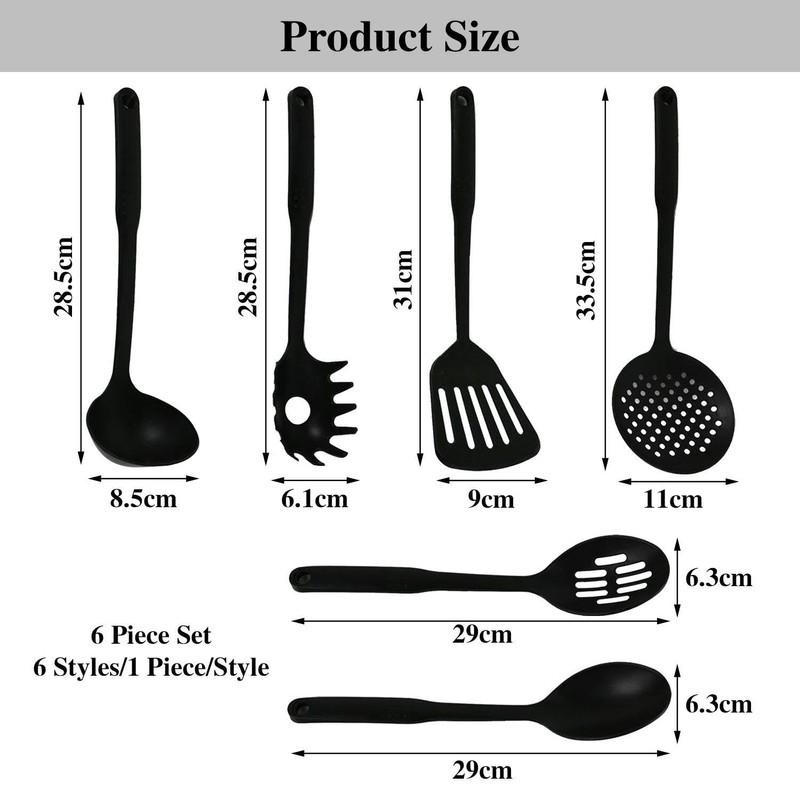 6-Piece Cookware for the Kitchen, Household Helper, Non-Stick Nylon Mixing