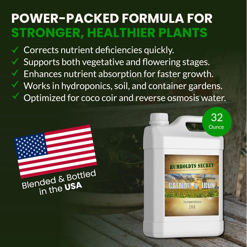 Humboldts Secret CalMag & Iron | Calcium, Magnesium & Chelated