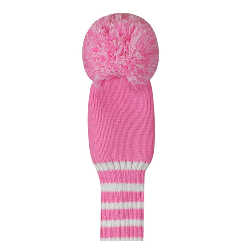 Knit Woods Golf Head Covers, Set of 4, Pink Color,