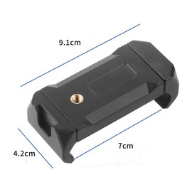 CS PRIORITY Smartphone Clip 1/4 Stativ Cold Shoe Mount Adapter Kunststoff Telefon Clip Halterung Halterung Halterung mit Cold Shoe Support Retractable