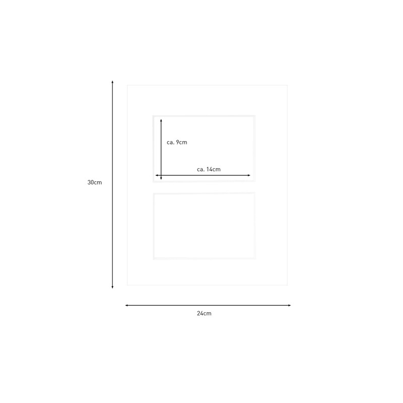nielsen Passepartout Premium Cardboard 2.5 mm External Format 24 x